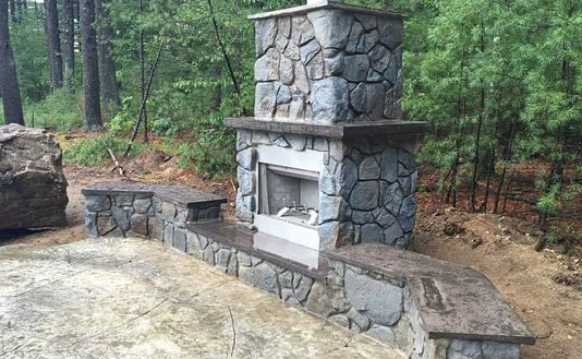 Outdoor Fireplace, Panama City, FL Outdoor Fireplace, Panama City, FL